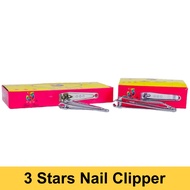 3 Stars Stainless Steel Nail Clipper 指甲剪 Pemotong Kuku (S /L)