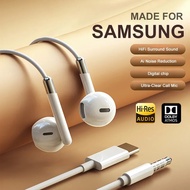 For Samsung Earplugs Dolby Surround Sound With Mic Type C 3.5mm Music Wired Headphones For Samsung G