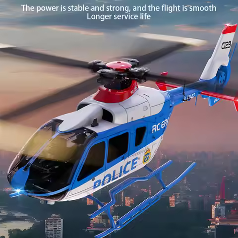 1/32 C123 6CH RC Helicopter 3D Optical Flow RCAircraft EC135 Double Brushless Direct Drive Single Pa