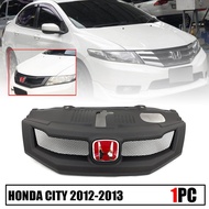 กระจังหน้าแต่งตาข่าย กระจังหน้า รุ่น HONDA CITY ฮอนด้า ซิตี้ ปี 2012 - 2013 สีดำ-แดง