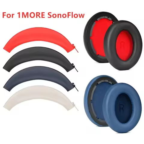 Replacement Ear Pads Head Beam For 1MORE SonoFlow Headphone Earphone Earmuff Earpads