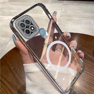 【 Shockproof 】Case For OPPO A15 A15S A35 TPU phone case 2025 new design with diamond studded edge ma