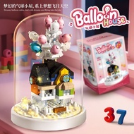 Balloon Flying House Compatible Lego Romantic Cartoon Puzzle Assembly Three-Dimensional Boys Girls T