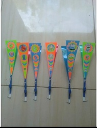 (500 pcs Lampu 1 Sablon) Kitiran/Meteor/Apollo LED Lampu 1 Sablon Mainan Anak-anak Terbang Malam