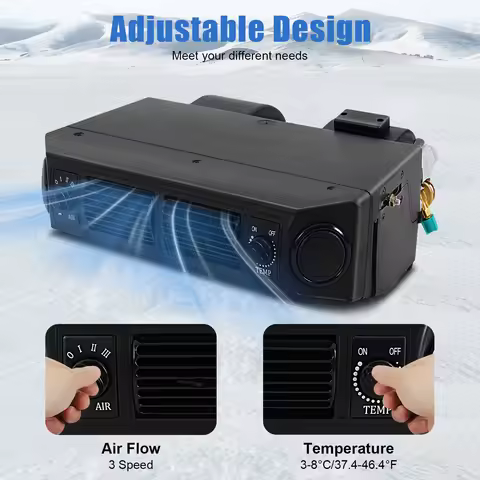 Truck Air Conditioner Evaporator, 12V Underdash AC Evaporator Unit, Truck Mounted Air Conditioner -