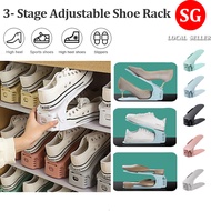 🇸🇬【SG stock】Shoe Rack Shoe Stacker Shoe Box Home Shoe Slots Space Saving Shoe Organizer Shoe Rack Organiser Adjustable