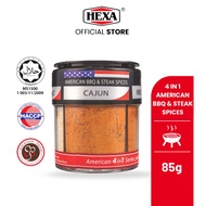HEXA American 4 In 1 BBQ  Steak Seasoning Cajun Garlic Salt Lemon Pepper 85gm Bottle