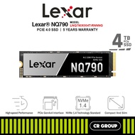 Lexar NQ790 Gen4 (7000R/6000W) M.2 2280 PCIe Gen4x4 NVMe SSD - 4TB (5Yrs Lexar Warranty)