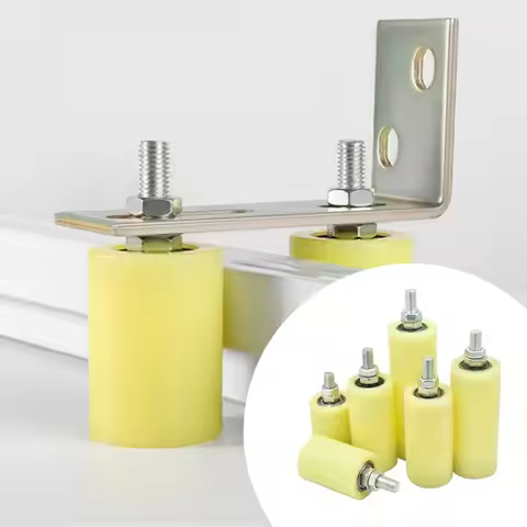 1PC Plastic Thickened Slide Gate Guide Roller Steel Roller Durable Bearing Guiding Wheels Gate Assem
