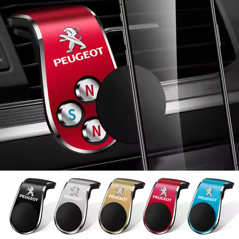1PCS Car Magnetic L-shaped Car Dedicated GPS Phone Holder For Peugeot 407 3008 307 308 206 508 208 2