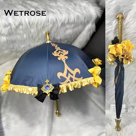 【Wetrose】 In Stock Genshin Impact Navia Umbrella Cosplay warfare Props Costume Accessory Staff Model