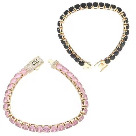 Simple Square Bracelet Monaco Style 4N5N6N Colorful Bracelet Multiple Color Matching Jewelry
