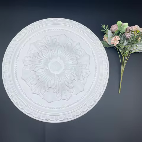 Pu Lamp Panel Imitation Gypsum Resin PVC Polyurethane Home Decoration Materials Suspended Ceiling Ro