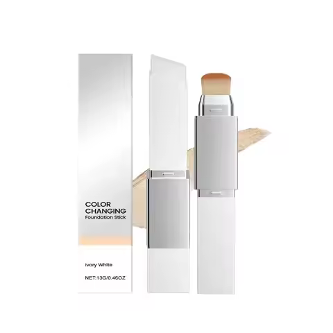 2-in-1 Foundation Stick Liquid Lightweight Moisturizing Brightening Foundation Color Changing For Al