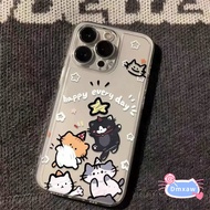 Cute Cartoon Cat Line Star Phone Case For Vivo T4X T3X T3 T2 T2X T1 T1X Pro Lite S30 S1 Pro Mini 5G 