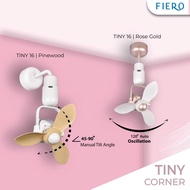 Fiero Oscillating Ceiling Corner Fan DC Motor Remote Control Kipas Siling 16 Inch  Fiero TINY 7 Spee