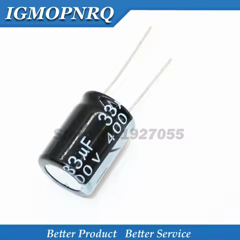 5PCS free shipping 400V33UF 16*22mm 33UF 400V 16*22 Electrolytic capacitor new