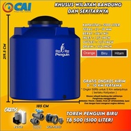 TOREN TANGKI AIR - PENGUIN - TB500 - 5100 LITER - BIRU Ready