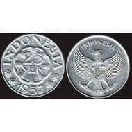 Filateli BX3-5 Stamps - Indonesia Coin 1957 25 Cent