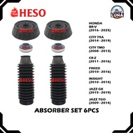 6PCS FRONT ABSORBER MOUNTING COVER BEARING HESO HONDA BR-V CITY T9A TMO CR-Z FREED INSIGHT JAZZ GK T