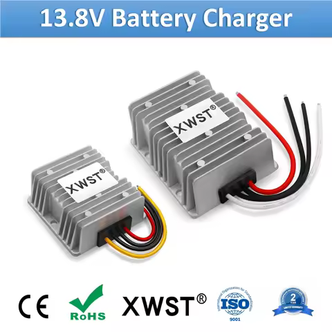 DC DC 13.8V Battery Charger Input 9-35v 12v 24v to Output 13.8v Lead-acid Cell Constant Current 5A 8