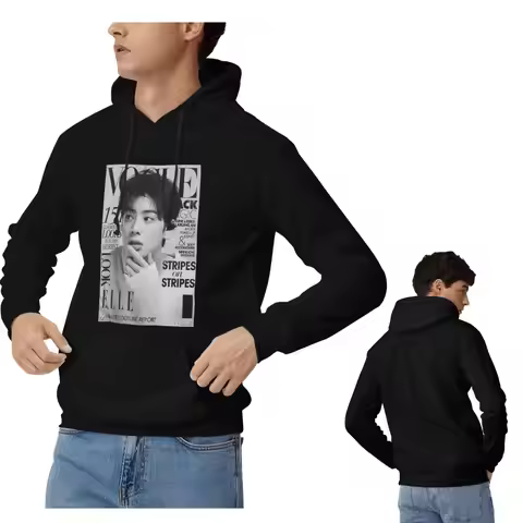 Cha EunWoo Kpop Astro Hoodies Men Women Casual Pullover Sweatshirts Hip Hop Long Sleeve Hooded Autum