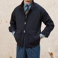 Mr. Lusan Mens Autumn and Winter G9 Harrington Casual Short Coat Retro Waterproof Warm Windbreaker J
