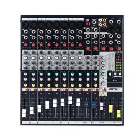 8-12-16 Channel Sound Board Console Desk System 48V Phantom Power Audio Mixing Console DJ Studio FX 