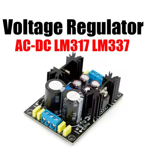 AC-DC LM317 LM337 Adjustable Voltage Regulator Power Supply Positive Negative Dual Power 5V 12V 24V 