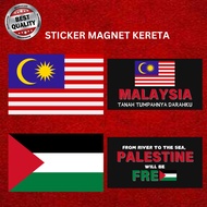 Hot SellingCar Magnet Poster Malaysia & Palestine/ Sticker Merdeka/ Malaysia Flag/ Palestine Flag/ C