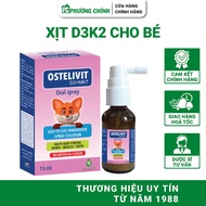 Xịt D3K2 Cho Bé Erbex Ostelivit D3 MK7 Hỗ Trợ Xương Răng Chắc Khoẻ 15ml