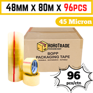 Hohotrade 1 Carton Opp Tape Salotape Cellophane Tape Fragile Tape Transparent Tape Packaging 12mm 24
