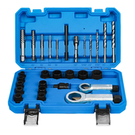 28pcs Damaged Nut Screw Remover Set Broken Nut Bolt Extractor Rust Nut Screw Removal Tools Kit Stuck