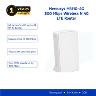 TP-Link | Mercusys MB110-4G | 4G LTE Router | 300 Mbps Wireless N Modem | Sim Card | All Operators