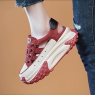 2023 Hollow Women's Shoes Thick Sole Breathable Trendy Versa2023镂空女鞋厚底透气潮流百搭时尚运动凉鞋nx1.24