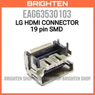 EAG63530103 LG HDMI Connector PCB SMD Female Socket 19 pin