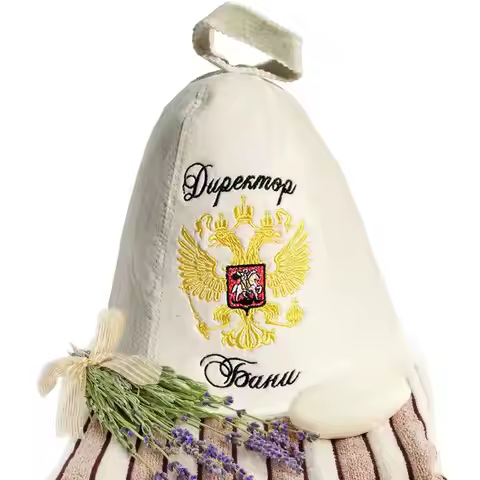 Bath Free Size Russian Style Print Artificial Wool Accessories Head Protection Fashion Anti Heat Sau