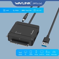 (2x18 TB & UASP Supported) WAVLINK USB 3.0 to Dual Bay SATA Adapter External 2.5" 3.5'' SATA Hard Dr