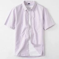 เสื้อเชิ้ตผู้ชาย แขนสั้น OXFORD ลายทาง ริ้ว - RALPH T OFFICIAL เสื้อเชิ้ตแขนสั้น