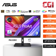 Asus 32" Proart PA32DC OLED with RGB Stripes 4K 60Hz 0.1ms HLG HDR10 Motorized Colorimeter USB-C Dua