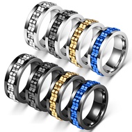 Niche Decompression Anti-Anxiety Gear Batch Flower Rotatable Ring Anxiety Ring