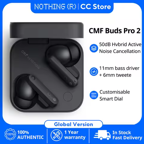 New Global Version CMF By Nothing Buds Pro 2 6 HD MICS Earphone with 50 dB Hybrid Active Noise Cance