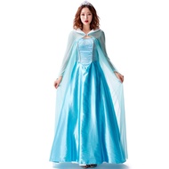 Elsa&Anna Ice Snow Queen Party Costume Cosplay Dress Adult Lady