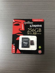 Kingston Canvas React microSDXC  記憶卡 100mb/s 256GB 配轉換卡