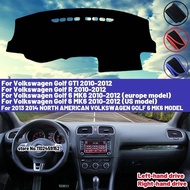 High Quality For Volkswagen VW Golf GTI/Golf R/Golf 6 MK6 2010 2011 2012 Car Dashboard Cover Mat Sun