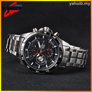 [Og] casio edifice original men s watch multi-function luxury leather tight waterproof chronograph
