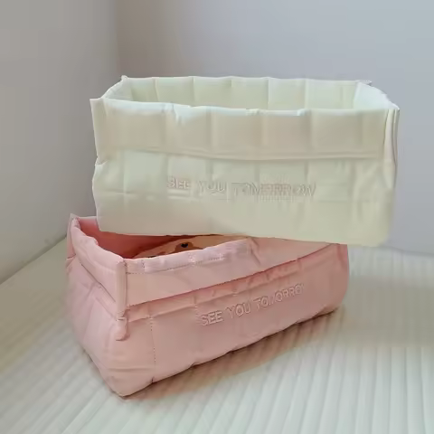 Baby Organizer Nappy Diaper Bag Storage Box Bedding Baby Items Toys Caddy Basket Quilted Diaper Stac