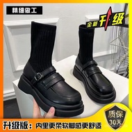 MHLeather Shoes Dr. Martens Boots British Style2022Autumn New Platform Ankle Boots Women's Spring and Autumn Boots Soc