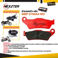 ผ้าเบรคหน้า-หลัง NEXZTER ของแท้ MBP 5758AA สำหรับ หน้า KTM  ROYAL ENFIELD 350  TRIUMPH / หลัง DUCATI
