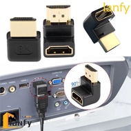 LANFY HDMI Extension Adapter 8K HDTV HDMI-compatible Male To Female HDMI2.1 Projector Converter Right-angle Elbow Connector